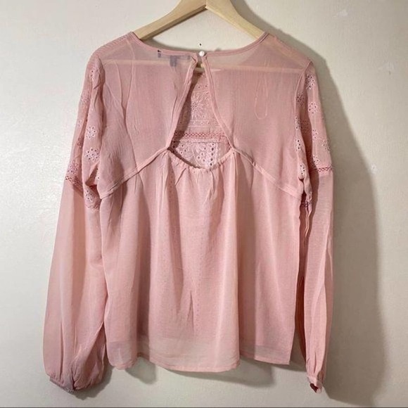 Romeo + Juliet Embroidered Long Sleeve Blouse M - Picture 2 of 6